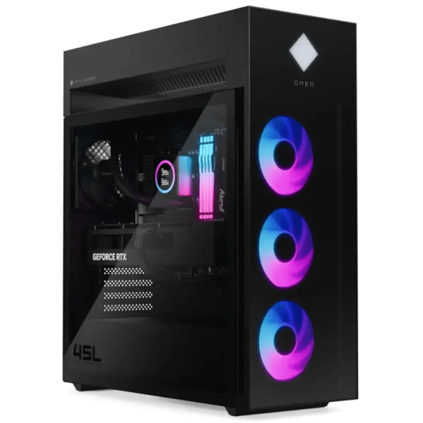 HP - OMEN 45L Gaming Desktop GT22-3090 - Intel Core Ultra 9 285K - 64GB Memory - 2 TB SSD - Black