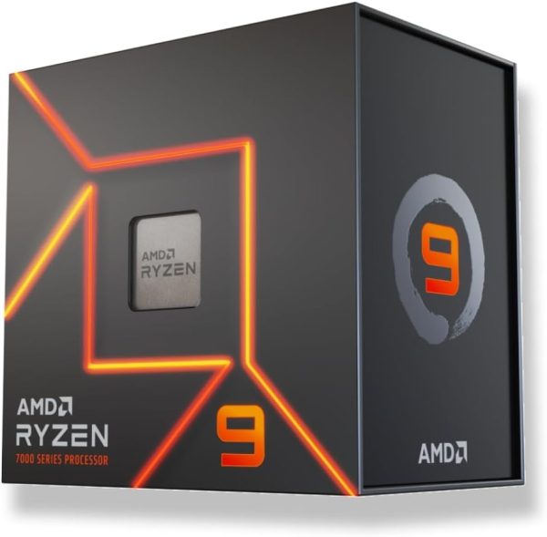 AMD Ryzen 9 7950X Processeur (Integrated Radeon Graphics,16 Coeurs/32 Threads,170W TDP, Socket AM5, Cache 80MB, jusqu'à 5.7 GHz Fréquence Boost, Pas de Ventilateur)