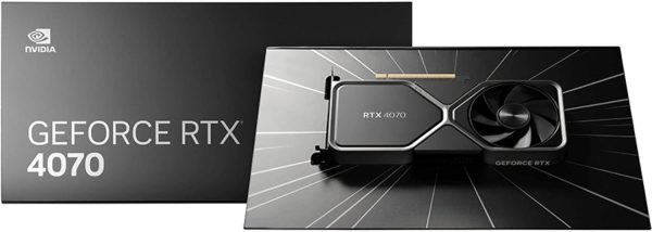 NVIDIA GeForce RTX 4070 Founder's Edition (FE) Carte graphique – Titane et noir (900-1G141-2544-000) – Image 2