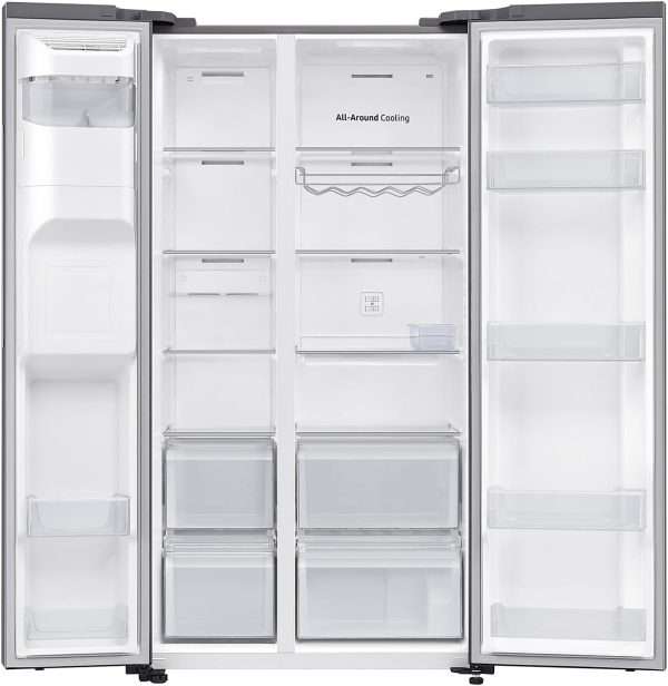 Samsung Réfrigérateur Américain RS65DG54R3S9, 635 L, Acier inoxydable, 37 dB, Classe énergétique E, 345 kWh/an, Congélateur 218 L, Réfrigérateur 417 L [Classe énergétique E] – Image 3