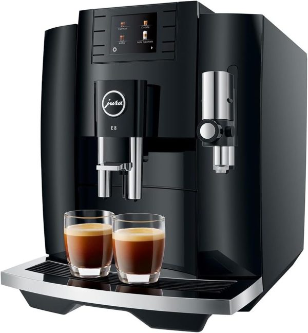 Jura Expresso E8 Piano Black broyeur pro17 spécialités de café – Image 2