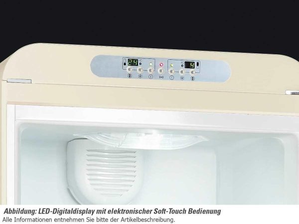 Smeg - SMEG - Réfrigérateur Combiné ANNEES 50 FAB32LP1 (FAB 32 LP 1) Crème – Image 2