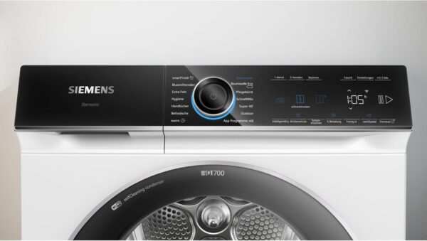 Siemens WQ46B2C40 iQ700 Sèche-linge intelligent à pompe à chaleur 9 kg VarioSpeed Condensateur autonettoyant – Image 5