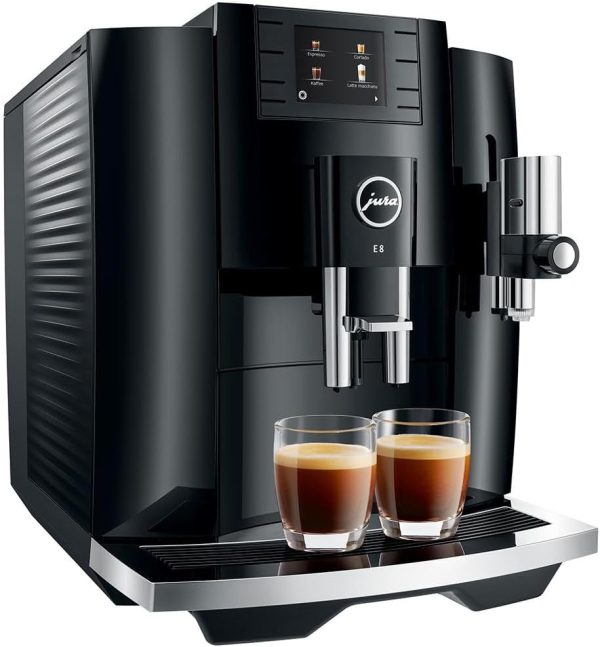 Jura Expresso E8 Piano Black broyeur pro17 spécialités de café – Image 3