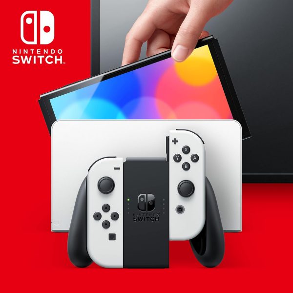 Nintendo Console Switch (modèle OLED) blanche – Image 2