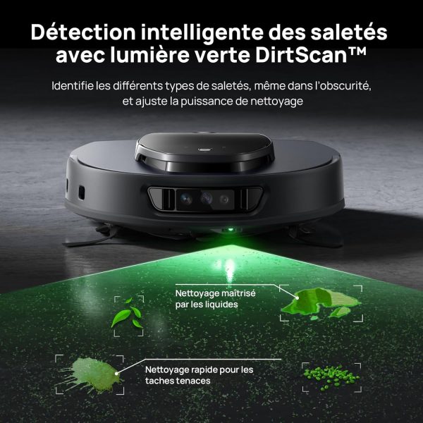 3i S10 Ultra Robot Aspirateur Laveur, avec Système WaterRecycle, Aspiration de 13000 Pa, Rouleau Serpillère Extensible et Auto-nettoyant, Lavage & Auto-Séchage du Mop, Auto-vidange & Remplissage – Image 7