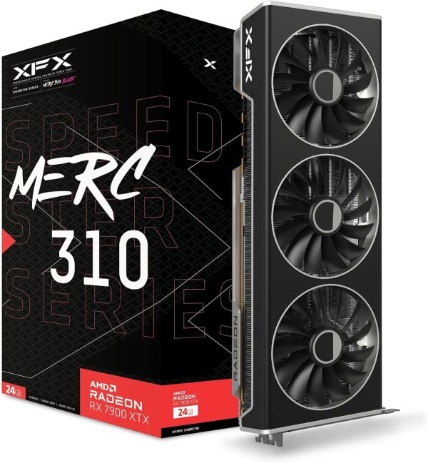 XFX Speedster MERC310 AMD Radeon™ RX 7900XTX Black Gaming Carte Graphique 24GB GDDR6, AMD RDNA™ 3 (RX-79XMERCB9)