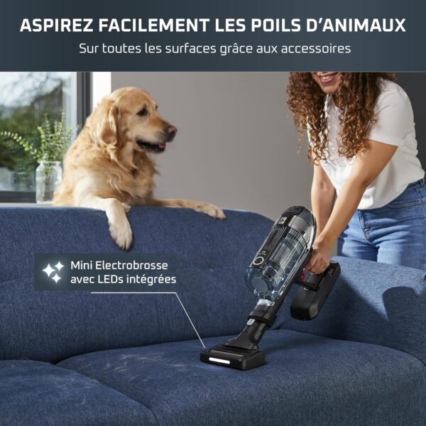 Rowenta X-Force Flex 14.60, Aspirateur balai sans fil, Puissant 550W, Autonomie 70min, Tube flexible, Accessoires pour Voiture et Poils d’animaux RH9958WA – Image 4